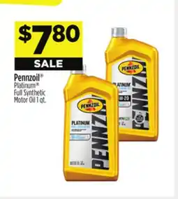Dollar General Pennzoil Platinum Full Synthetic Motor Oil offer