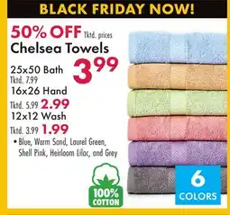 Boscov's Chelsea Towels offer