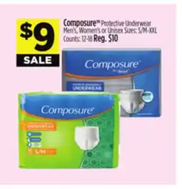 Dollar General Composure Protective Underwear offer