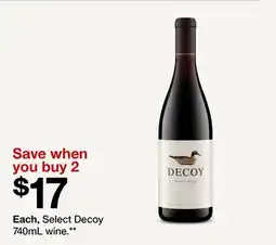 Target Select Decoy 740mL wine offer