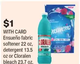 CVS Ensueño fabric softener 22 oz, detergent 13.5 oz or Cloralen bleach 23.7 oz offer