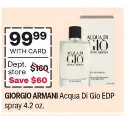 CVS GIORGIO ARMANI Acqua Di Gio EDP spray offer