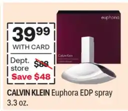 CVS CALVIN KLEIN Euphora EDP spray offer