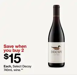 Target Decoy 740mL wine offer