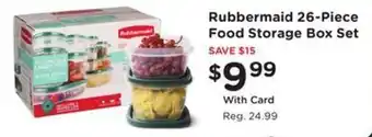 Rubbermaid 26-Piece Food Storage Box Set