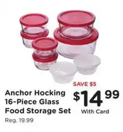 Kroger Anchor Hocking glass food storage set offer