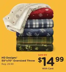 Kroger HD Designs oversized throw offer