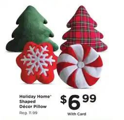 Kroger Holiday Home Shaped Décor Pillow offer