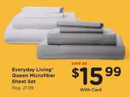 Kroger Everyday Living Queen Microfiber Sheet Set offer