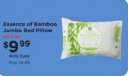 Kroger Essence of Bamboo Jumbo Bed Pillow offer