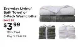 Kroger Everyday Living” Bath Towel or Washcloths offer