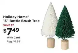 Kroger Holiday Home bottle brush tree offer