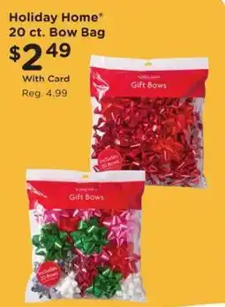 Kroger Holiday home bow bag offer