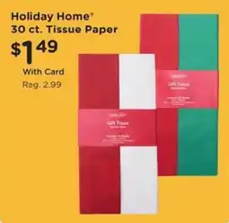 Kroger Holiday Home tissue paper offer