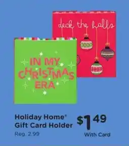 Kroger Holiday Home Gift Card Holder offer