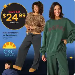 Kroger C&C Sweatshirt or Sweatpants offer