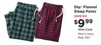 Kroger Dip Flannel Sleep Pants offer