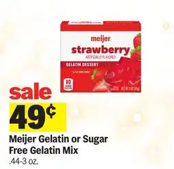 Meijer Meijer Gelatin or Sugar Free Gelatin Mix offer