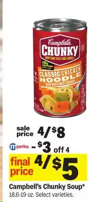 Meijer Campbell's Chunky Soup offer