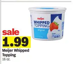 Meijer Meijer Whipped Topping offer