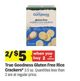 Meijer True Goodness Gluten Free Rice Crackers offer