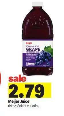 Meijer Meijer Juice offer