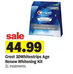 Meijer Crest 3DWhitestrips Age Renew Whitening Kit offer