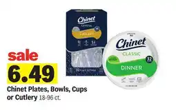Meijer Chinet Plates, Bowls, Cups or Cutlery offer