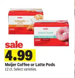 Meijer Meijer Coffee or Latte Pods offer