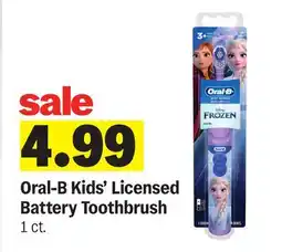 Meijer Oral-B Kids' Licensed Battery Toothbrush offer