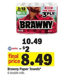 Meijer Brawny Paper Towels offer