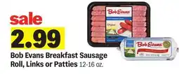 Meijer Bob Evans Breakfast Sausage Roll, Links or Patties offer
