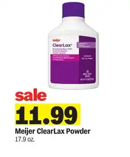 Meijer Meijer ClearLax Powder offer