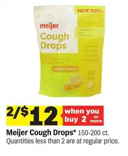 Meijer Meijer Cough Drops offer