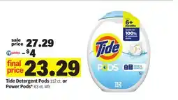 Meijer Tide Detergent Pods 112 ct. or Power Pods 63 ct offer