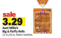 Meijer Aunt Millie's Big & Fluffy Rolls offer