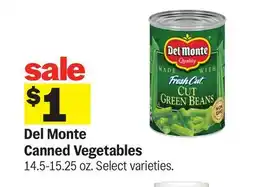 Meijer Del Monte Canned Vegetables offer