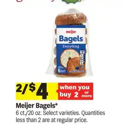 Meijer Meijer Bagels offer