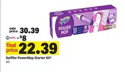 Meijer Swiffer PowerMop Starter Kit offer