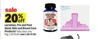 Meijer Lactation, Pre and Post Natal, Skin and Breast Care Products offer