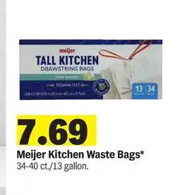 Meijer Meijer Kitchen Waste Bags offer