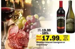 Meijer Bonanza Cabernet Sauvignon or Chardonnay offer