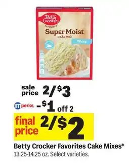Meijer Betty Crocker Favorites Cake Mixes offer