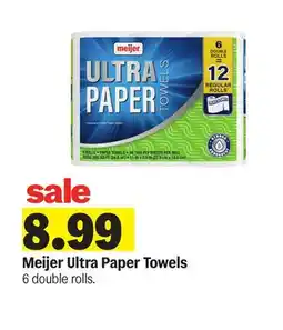 Meijer Meijer Ultra Paper Towels offer