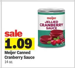 Meijer Meijer Canned Cranberry Sauce offer