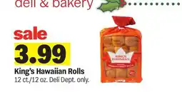 Meijer King's Hawaiian Rolls offer