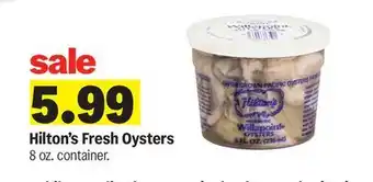 Meijer Hilton's Fresh Oysters offer