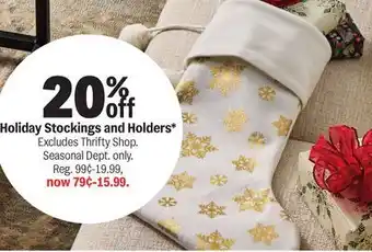 Meijer Holiday Stockings and Holders offer
