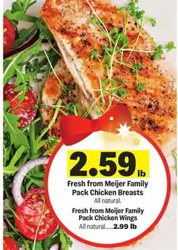 Meijer Fresh from Meijer Family Pack Chicken Breasts offer