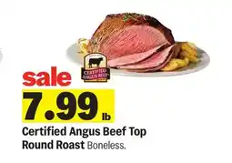 Meijer Certified Angus Beef Top Round Roast offer